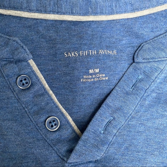 Saks Fifth Avenue Henley Tee - Picture 11 of 12